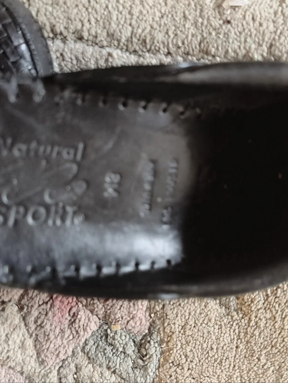 Ladies Black Woven Slip-On Clogs